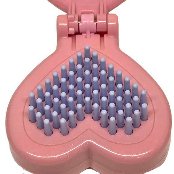 Vtg Sanrio Hello Kitty Pop-Up Folding Hair Brush Compact Mirror 2002 McDonalds - Picture 4 of 6